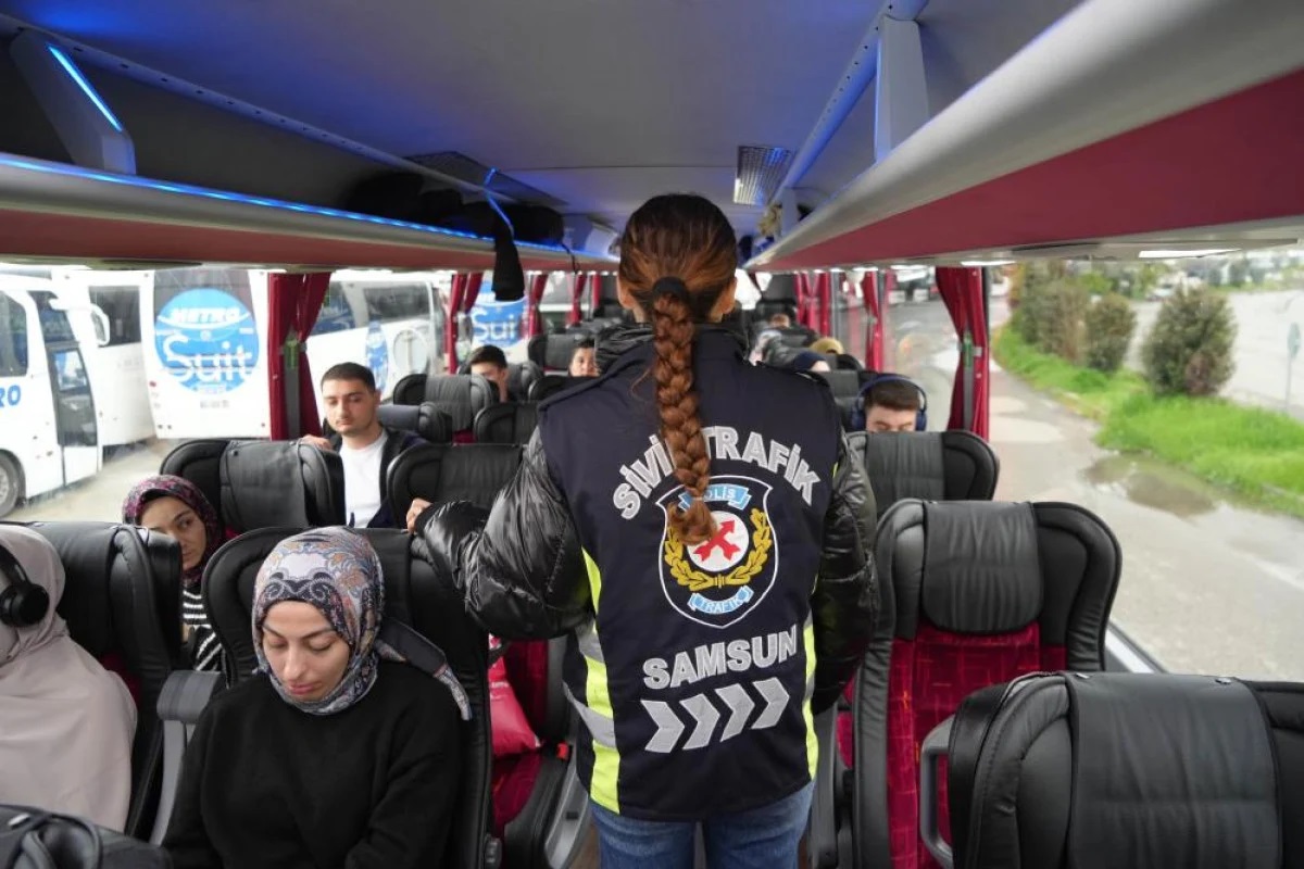 Bayram dönüşü otobüslerde denetim