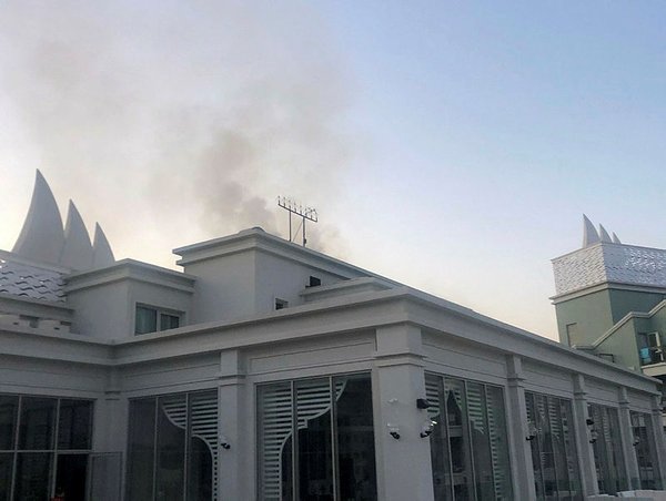 5 yıldızlı otelde yangın: Tahliye edildi