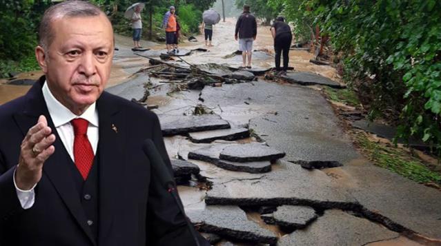 Erdoğan sel bölgesi Rize ye gidiyor
