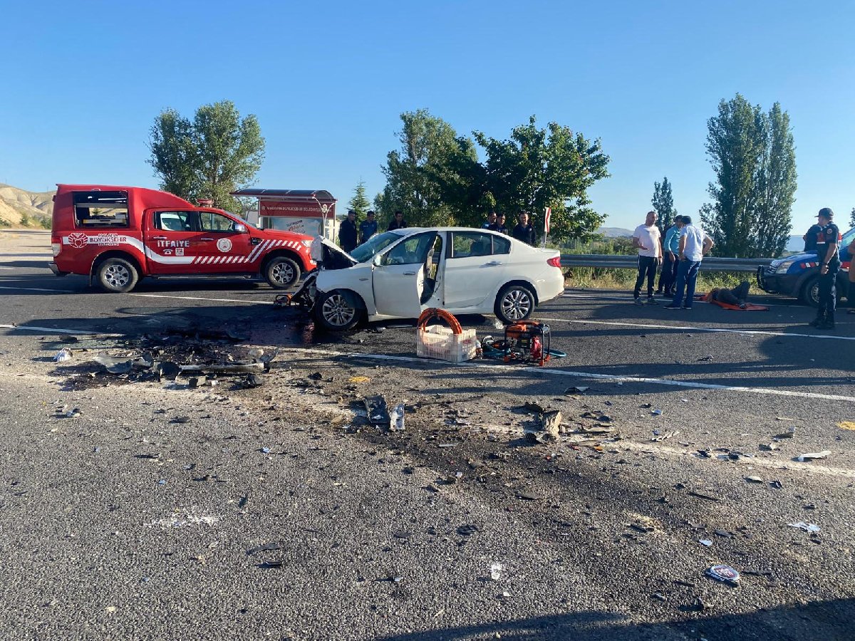 Malatya da feci kaza: 1 ölü, 6 yaralı