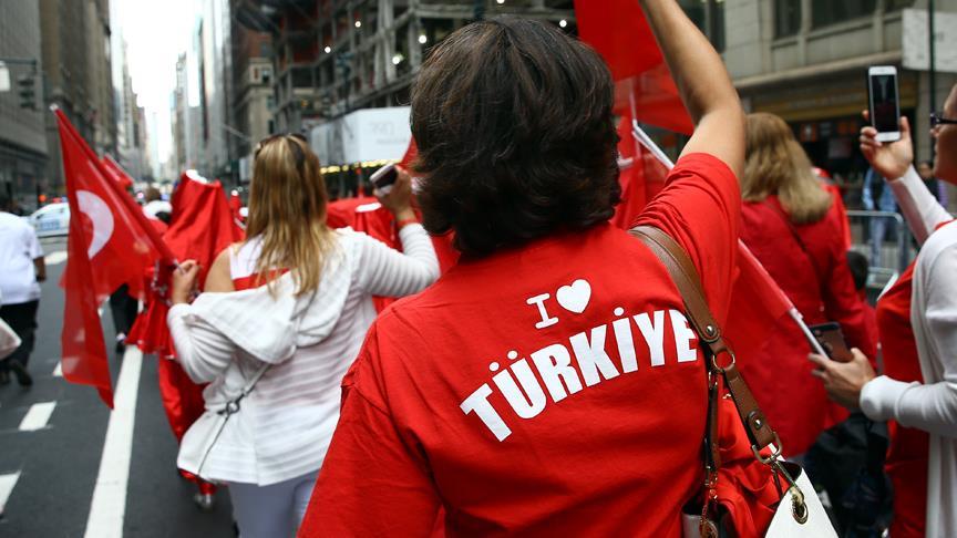 New York ta geleneksel Türk yürüyüşü