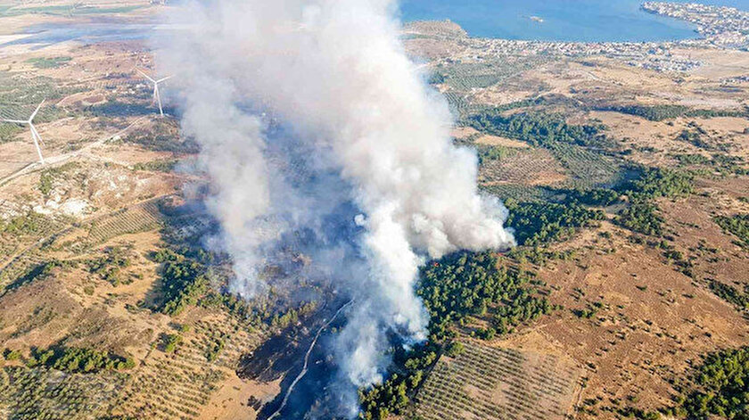 İzmir deki yangın kontrol altında