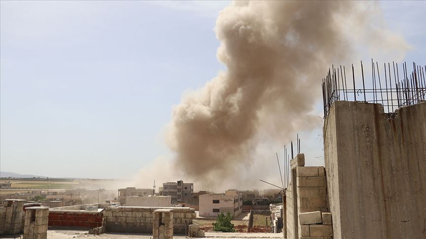 İdlib e hava saldırısı