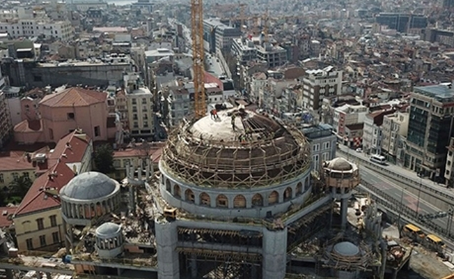 Taksim Camii inşaatı tamamlanıyor