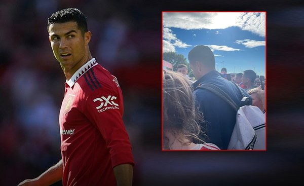 Ronaldo maç bitmeden stadı terk etti