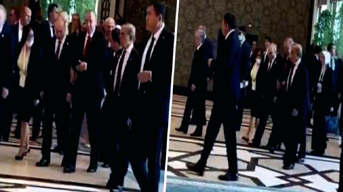 Erdoğan ve Putin kol kola yürüdü