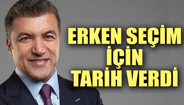 Erken seçim için tarih verdi!