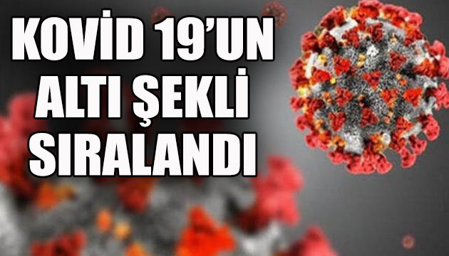 Kovid-19 un 6 şekli sıralandı!