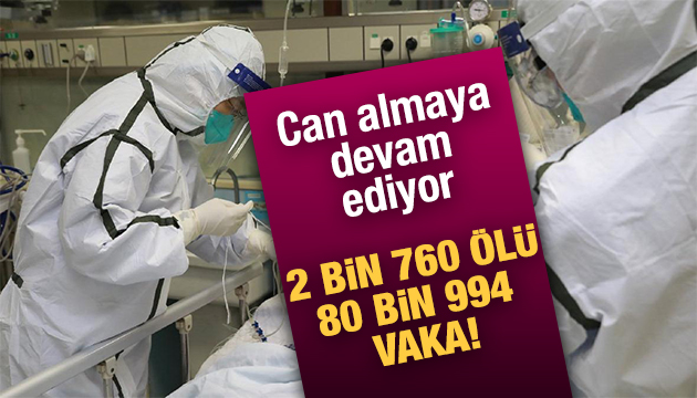 Koronavirüs can almaya devam ediyor