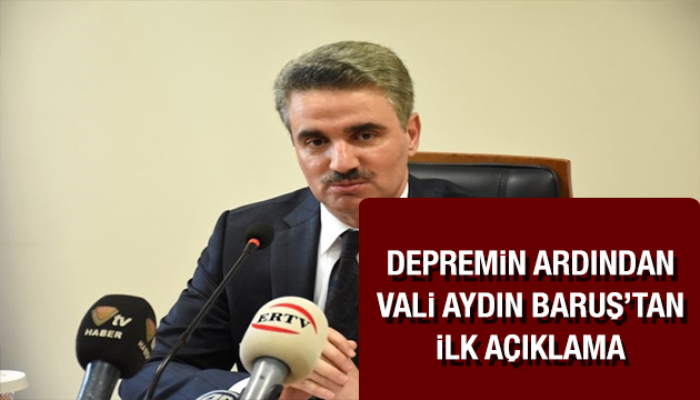 Malatya depreminin ardından Vali den ilk açıklama