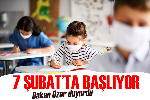 Bakan Özer den yüz yüze eğitim açıklaması