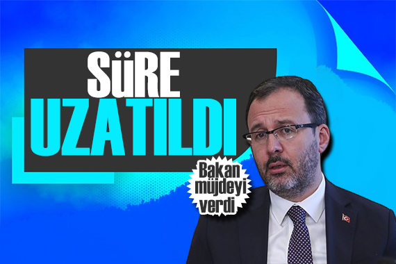 Bakan Kasapoğlu ndan Kredi ve burs müjdesi: Süre uzatıldı