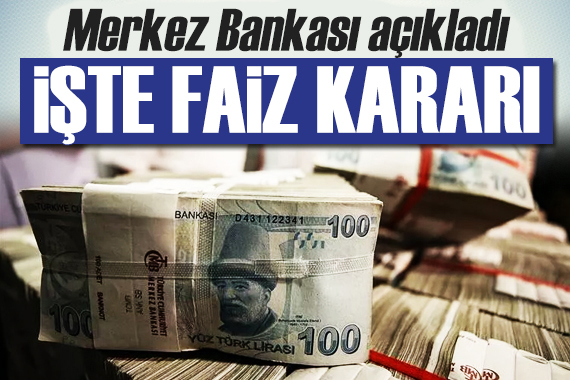 Merkez Bankası faizi sabit tuttu!