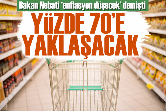 Bakan Nebati  düşecek  demişti! Enflasyon beklentisi yükseliyor