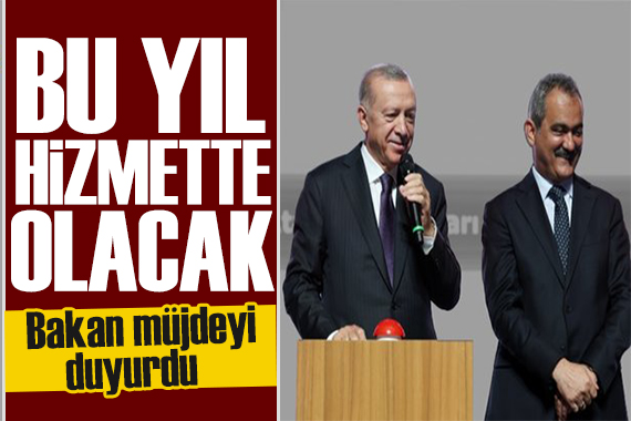 Bakan Özer açıkladı: Okulların yüzde 90 ında olacak
