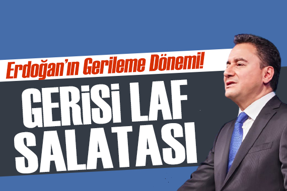 Babacan dan Erdoğan a tepki: Erdoğan ın Gerileme Dönemi!