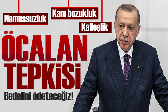 Erdoğan dan Öcalan sloganlarına tepki: Kalleşliktir!