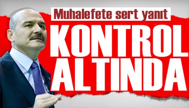 Soylu'dan muhalefete tepki: Niteliksiz muhalefet yangın gibidir