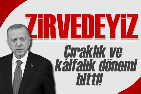 Erdoğan dan  zirvedeyiz  mesajı: Yatırımlar devam ediyor