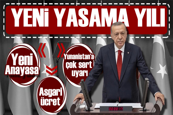 TBMM de yeni yasama yılı: Erdoğan dan yeni anayasa mesajı