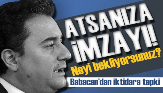Babacan'dan enflasyon tepkisi: Neyi bekliyorsunuz?