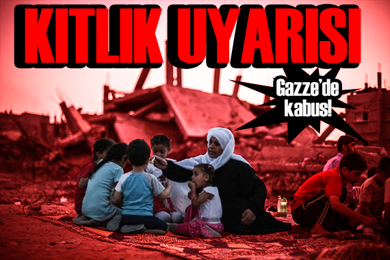 Gazze de sağ kalanlar açlıkla boğuşuyor! Filistin den kıtlık uyarısı