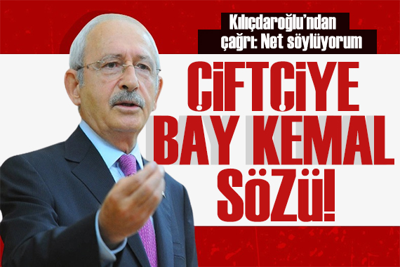 Çiftçiye  Bay Kemal  sözü: KDV siz mazot vereceğiz