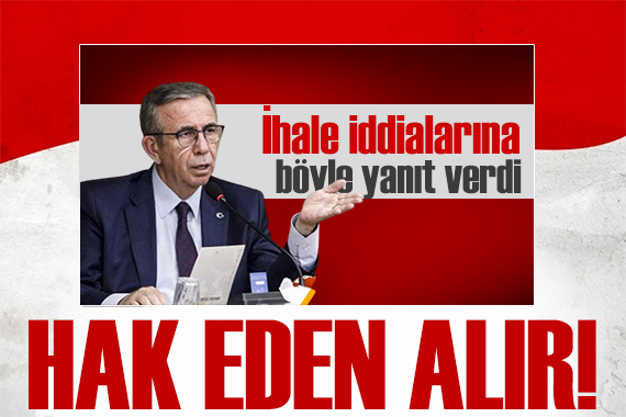 ABB den ihale iddialarına yanıt: Hak ediliyorsa alınır