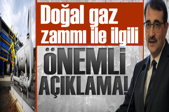 Bakan Dönmez açıkladı: Doğal gaza zam var mı?