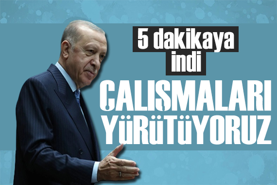 Erdoğan duyurdu: Çalışmaları yürütüyoruz