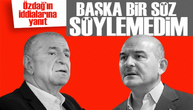 Bakan Soylu'dan Ümit Özdağ'ın iddialarına yanıt: Ayıp değil mi?