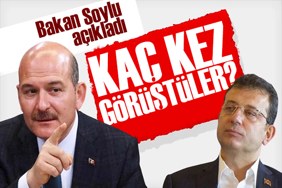 Bakan Soylu dan İmamoğlu na yanıt: 40 arama gerçekleştirildi