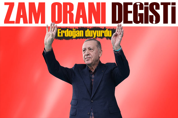 Erdoğan duyurdu: Memur ve emekliye zam oranı değişti