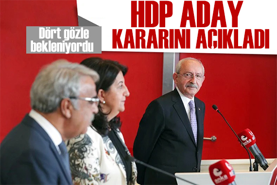 HDP adaylık kararını açıkladı