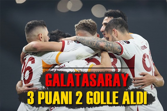Galatasaray 2 golle 3 puanı aldı