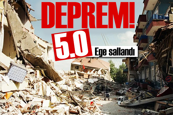 Ege de 5 şiddetinde deprem! İzmir ve Balıkesir alarma geçti