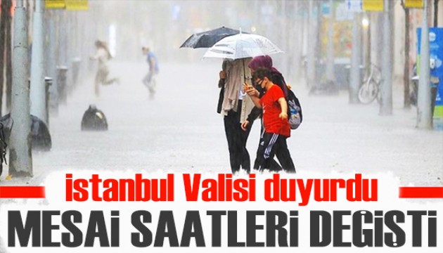 Vali duyurdu: İstanbul'da mesai erken bitecek!