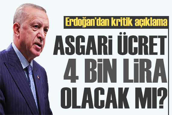 Erdoğan açıkladı: Asgari ücret ne kadar olacak?