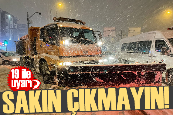 Meteoroloji ve AFAD dan uyarı: Sakın çıkmayın! İşte 19 Ocak hava durumu