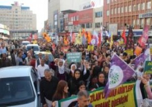 Adana da Kobani için yürüdüler!