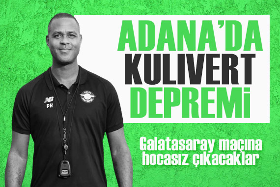 Adana Demirspor da deprem! Fatura Patrick Kluivert a kesildi