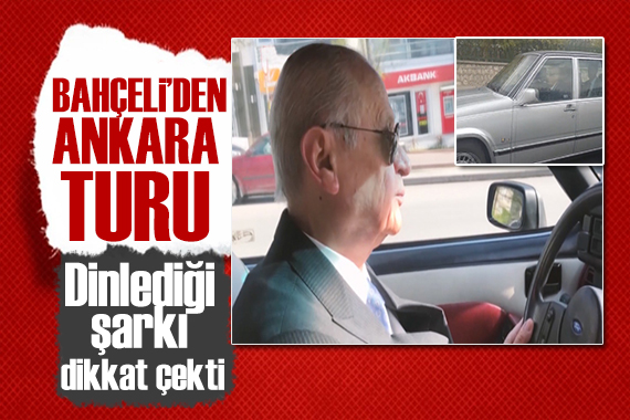 Bahçeli antika arabası ile Ankara turunda