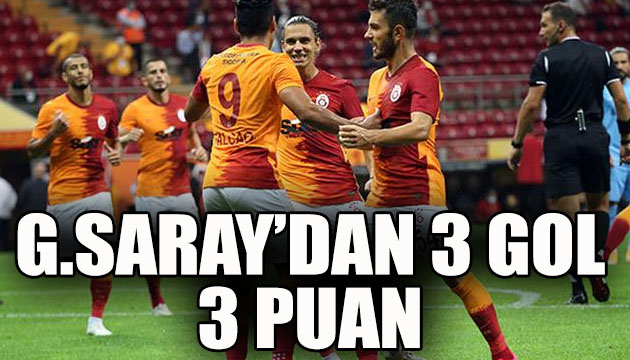 Galatasaray dan 3 gol 3 puan