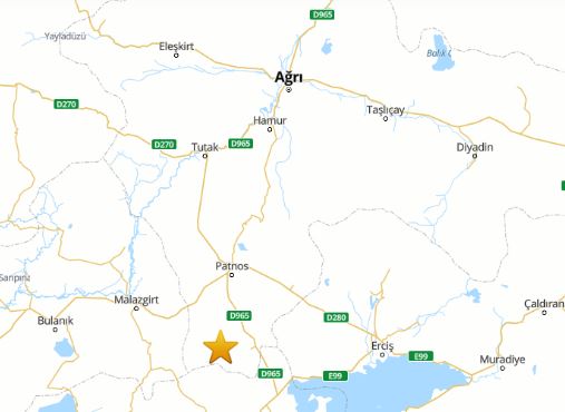Ağrı da korkutan deprem