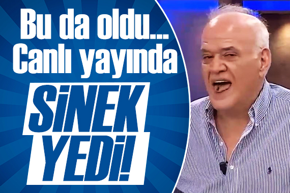 Bu da oldu! Ahmet Çakar sineği yedi