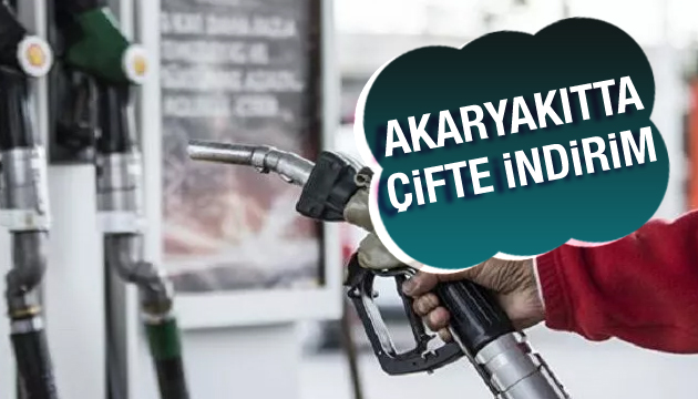 Akaryakıtta çifte indirim!