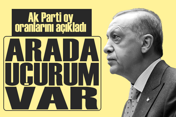 Ak Parti ve Erdoğan ın oy oranını açıkladı:  Arada uçurum var 