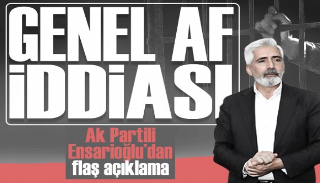 Ak Parti Diyarbakır milletvekili Galip Ensarioğlu: 'Af çalışması var, 29 Ekim'de ilan edilebilir'