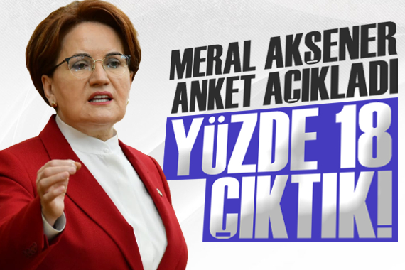 Akşener dikkat çeken anket sonuçlarını paylaştı!