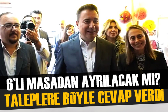 Vatandaş Ali Babacan a seslendi: 6 lı masadan ayrılın!